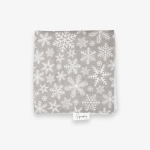 Kocyk dla gryzonia – CHRISTMAS – white/grey snowflakes