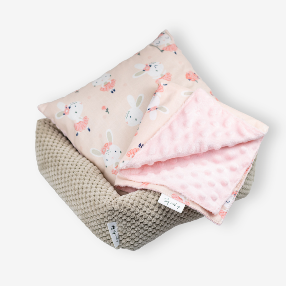 Zestaw dla gryzonia – COTTON - bunnies pink