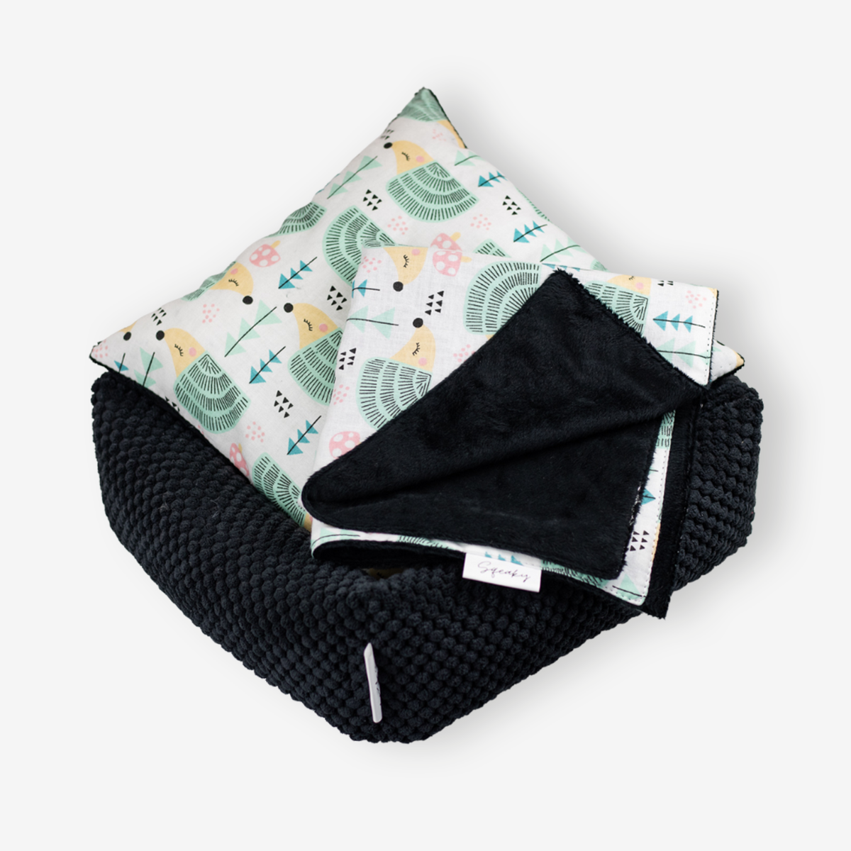 Zestaw dla gryzonia – COTTON - jeżyki black