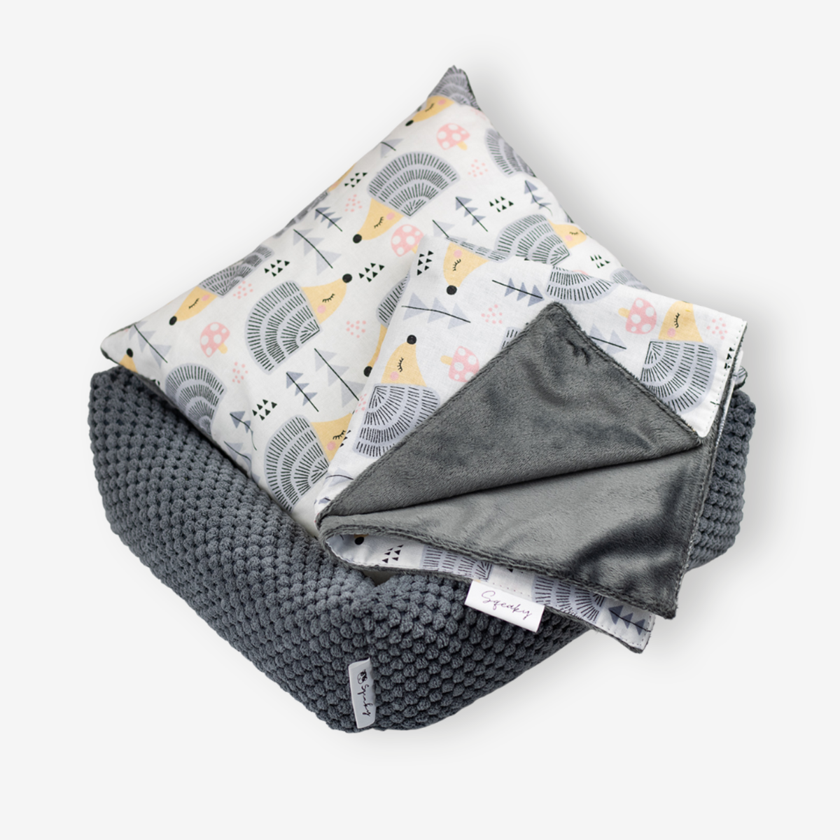 Zestaw dla gryzonia – COTTON - jeżyki graphite