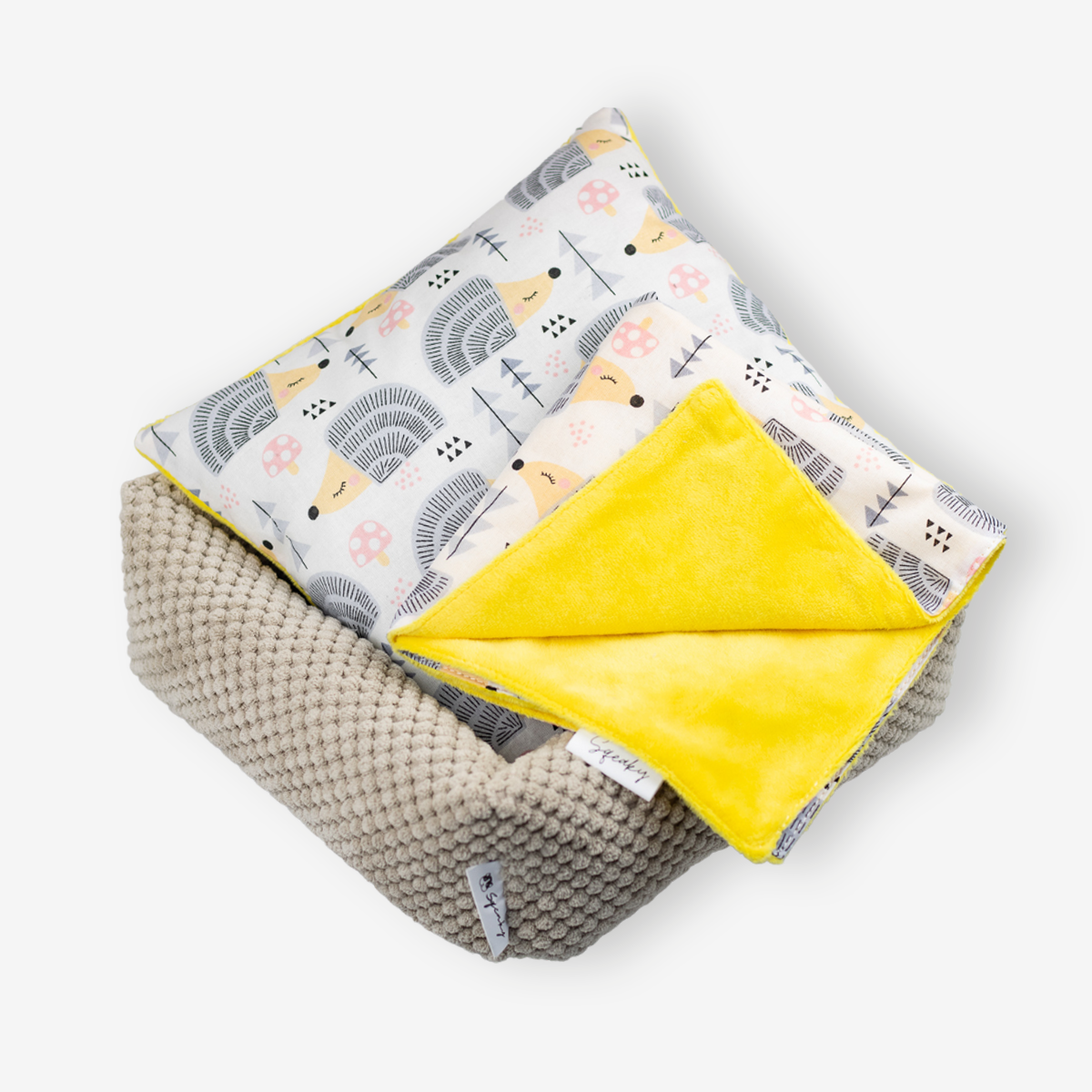Zestaw dla gryzonia – COTTON - jeżyki yellow